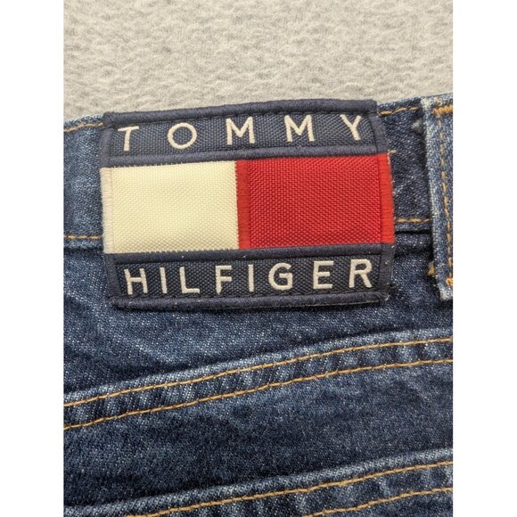 Vintage Tommy Hilfiger Jeans Womens 6 Blue High Rise Straight 100% Cotton 90s - Picture 11 of 14